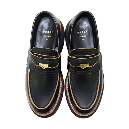 Loafers プラットフォーム ローファー / スニーカー 厚底 コイン レザー