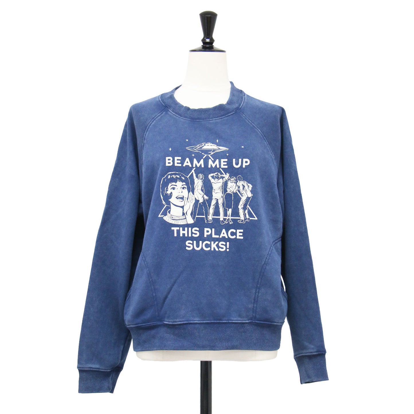 STRANGER THINGS BEAM ME UP THIS PLACE SUCKS! プリント スウェット / プルオーバー 裏毛 コットン