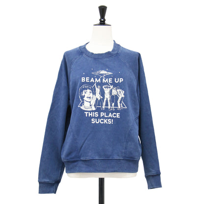 STRANGER THINGS BEAM ME UP THIS PLACE SUCKS! プリント スウェット / プルオーバー 裏毛 コットン
