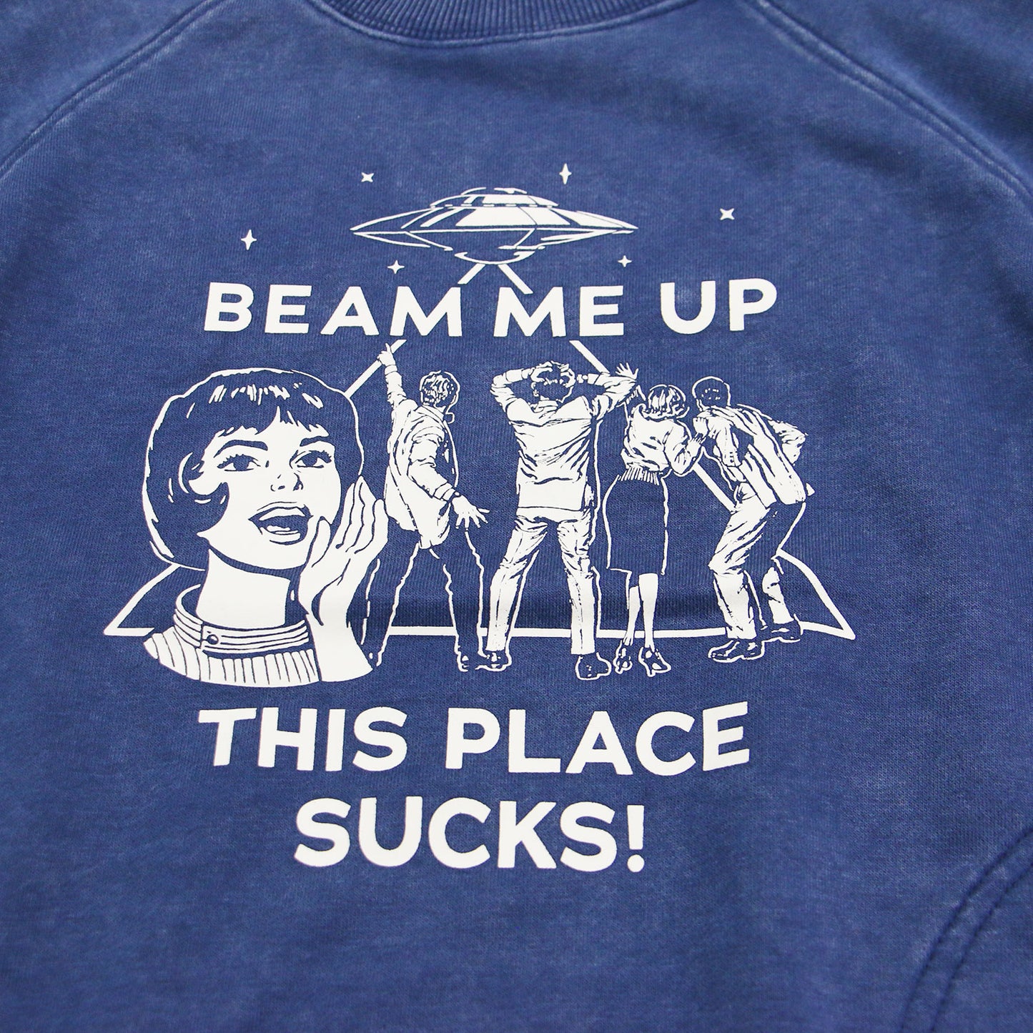 STRANGER THINGS BEAM ME UP THIS PLACE SUCKS! プリント スウェット / プルオーバー 裏毛 コットン