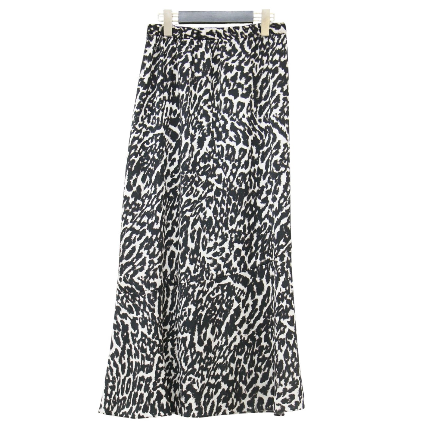 レオパード プリント ギャザー スカート / LEOPARD PRINT GATHER SKIRT ロング スリット