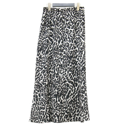レオパード プリント ギャザー スカート / LEOPARD PRINT GATHER SKIRT ロング スリット