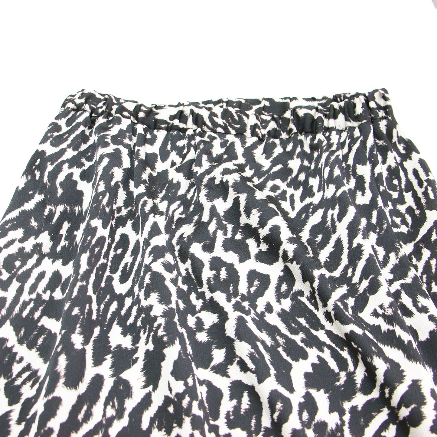 レオパード プリント ギャザー スカート / LEOPARD PRINT GATHER SKIRT ロング スリット