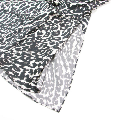 レオパード プリント ギャザー スカート / LEOPARD PRINT GATHER SKIRT ロング スリット