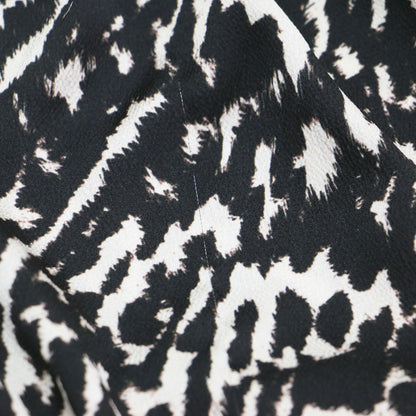 レオパード プリント ギャザー スカート / LEOPARD PRINT GATHER SKIRT ロング スリット