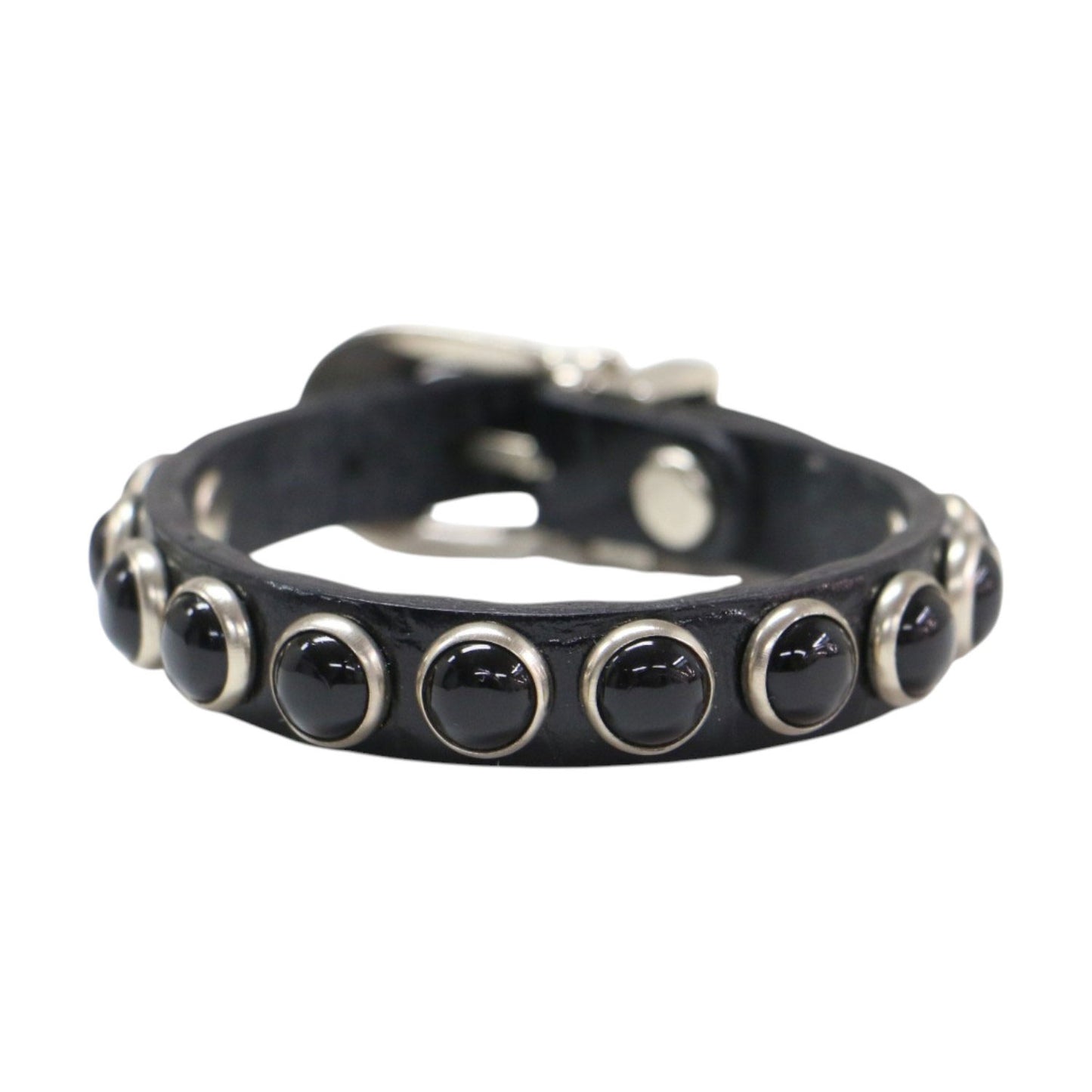 スタッズ レザー ブレスレット / バングル バックル
