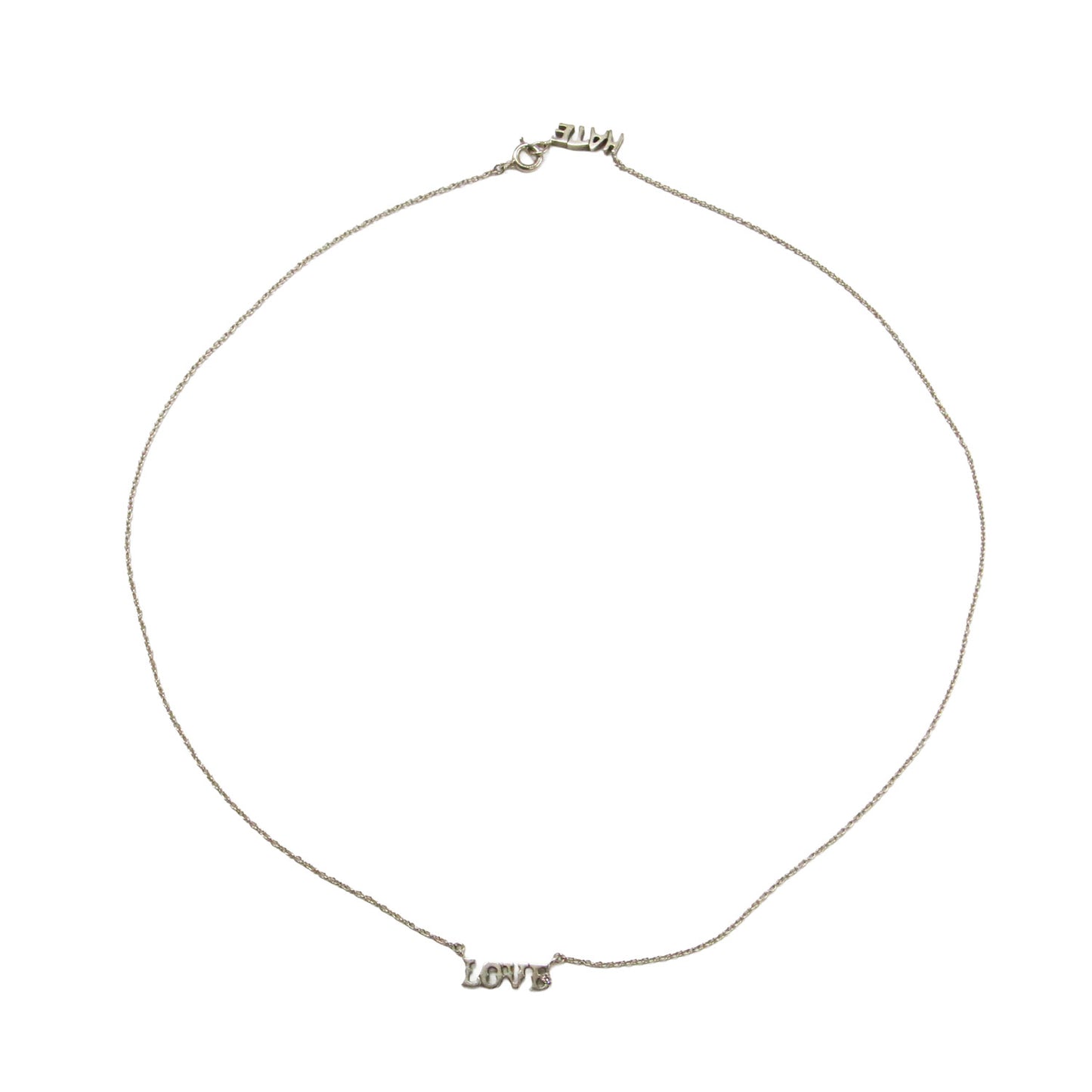 LOVE & HATE ロゴモチーフ ネックレス / ペンダント チェーン
