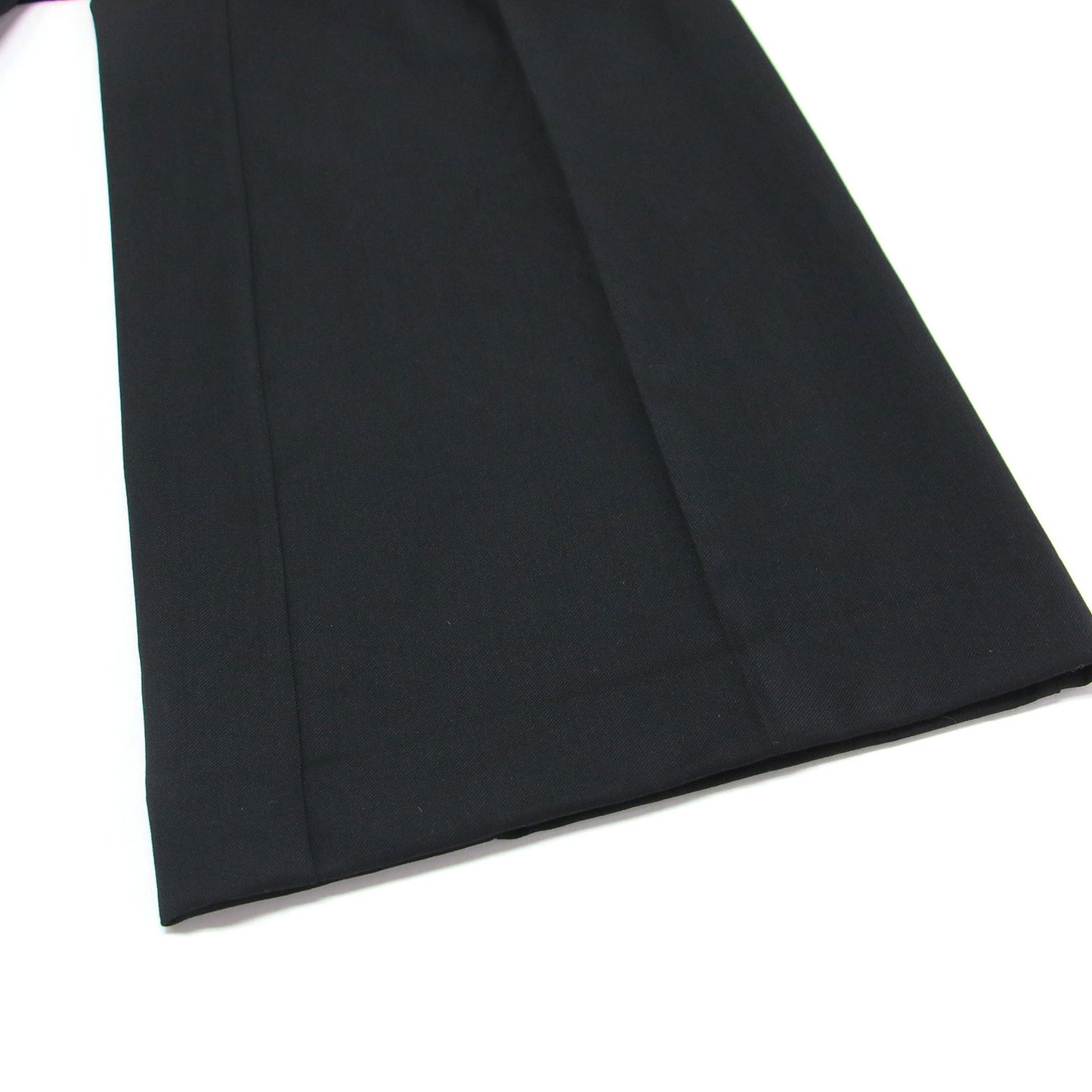タイネック ジャンプスーツ / Tie Neck Jumpsuit オールインワン パンツ ワイド ノースリーブ 襟付き ウール