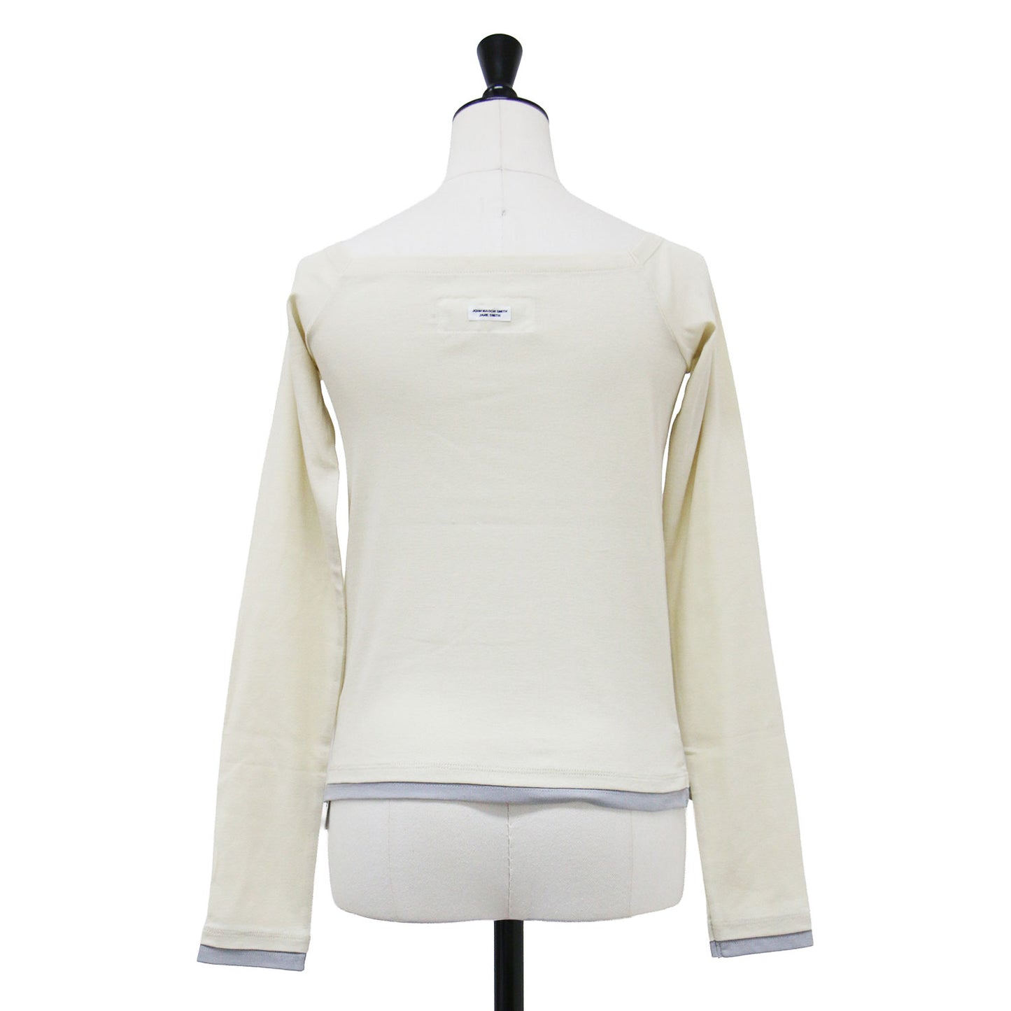コットン オフショルダー レイヤード プルオーバー / COTTON OFF SHOULDER LAYERED PULLOVER カットソー Tシャツ 長袖