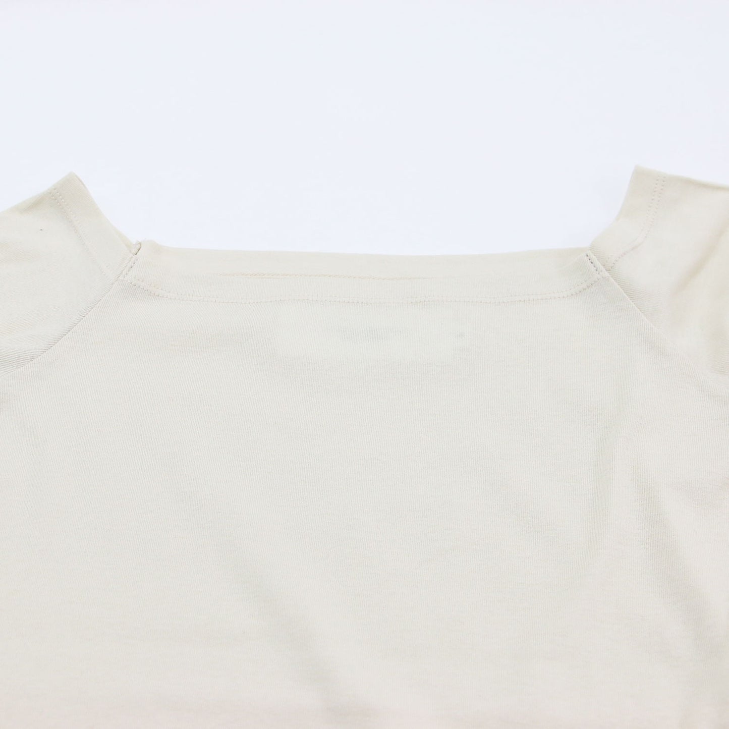 コットン オフショルダー レイヤード プルオーバー / COTTON OFF SHOULDER LAYERED PULLOVER カットソー Tシャツ 長袖