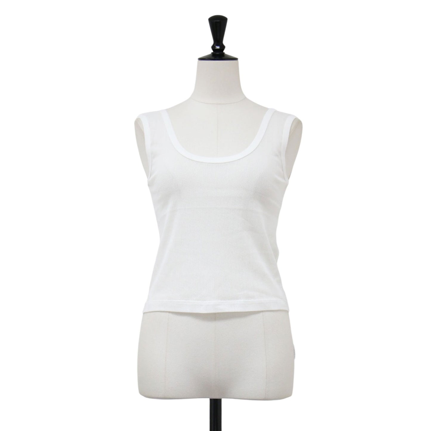 26春夏 ナイロン コットン レース リボン レイヤード タンクトップ / NYLON COTTON FLOWER LACE RIBBON LAYERED TANK TOP ノースリーブ クルーネック