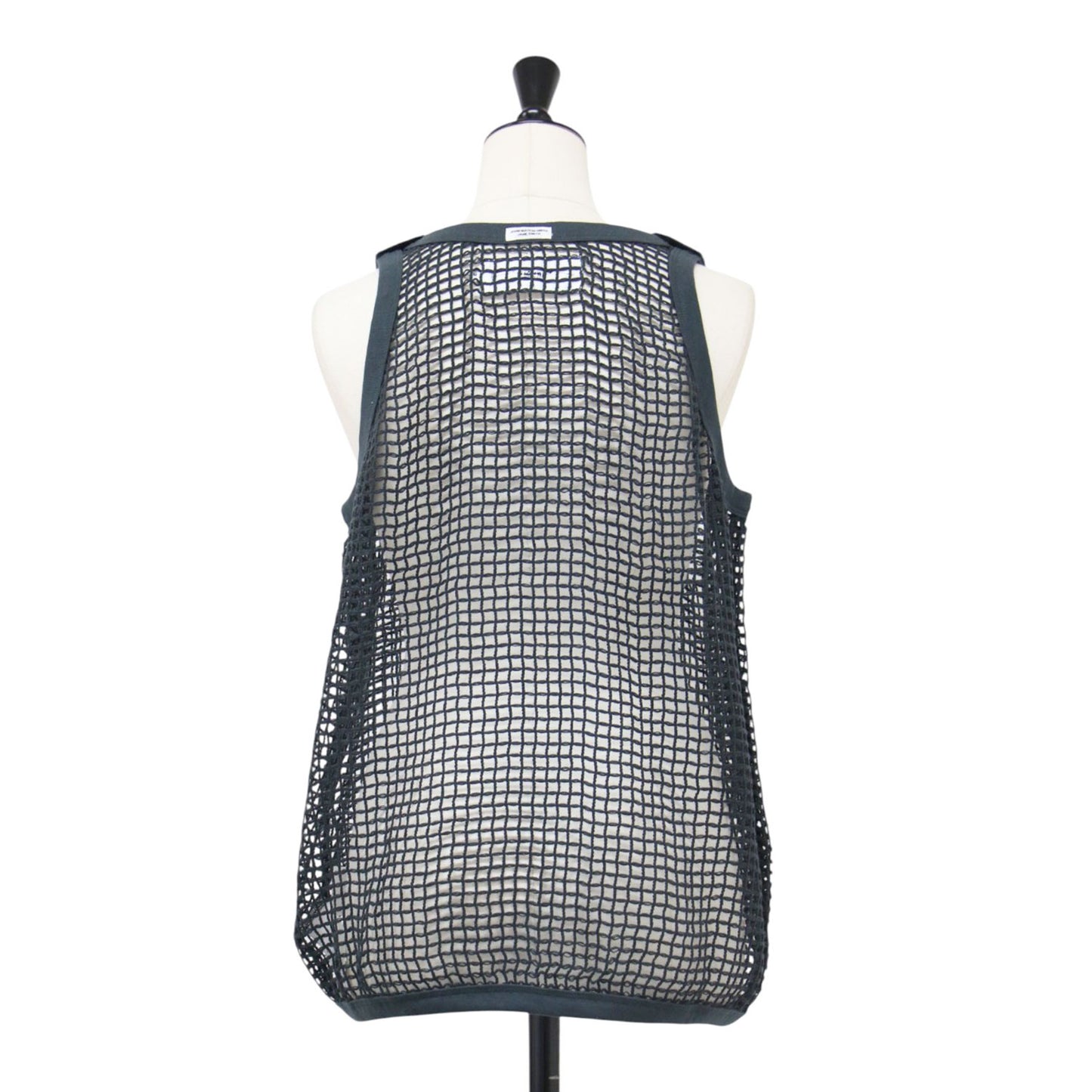 26春夏 スクエア メッシュ タンク トップ / SQUARE MESH TANK TOP プルオーバー クルーネック ノースリーブ コットン