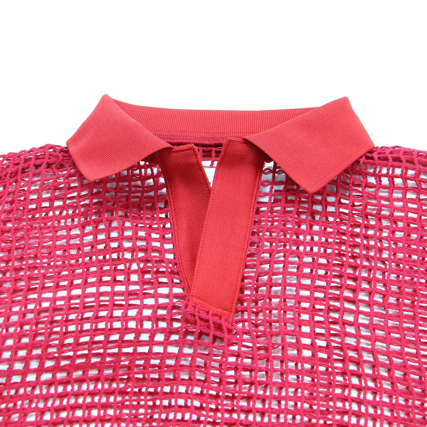 26春夏 スクエアメッシュ スキッパー ポロシャツ / SQUARE MESH SKIPPER POLO プルオーバー 半袖 襟付き