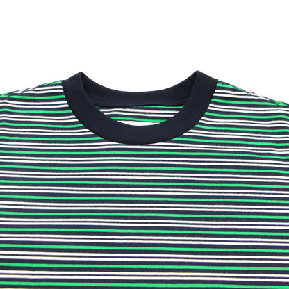 ボーダー レイヤード ロングスリーブ Tシャツ / カットソー 長袖 オーバーサイズ
