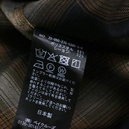 25秋冬 チェック シャツ / 長袖 レギュラーカラー オーバーサイズ オンブレチェック