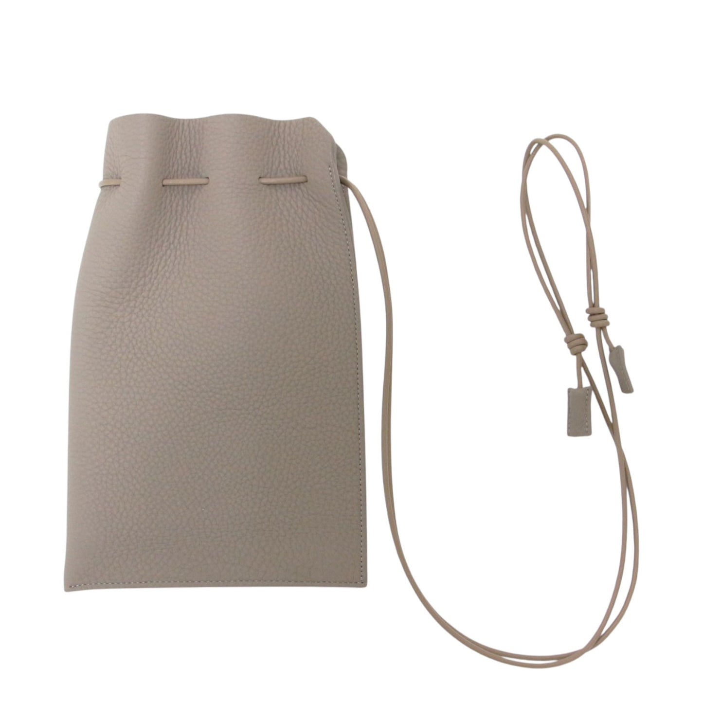 レザー 巾着 ポーチ / HERRIE KINCHAKU POUCH - PM ショルダーバッグ 肩掛け 斜め掛け