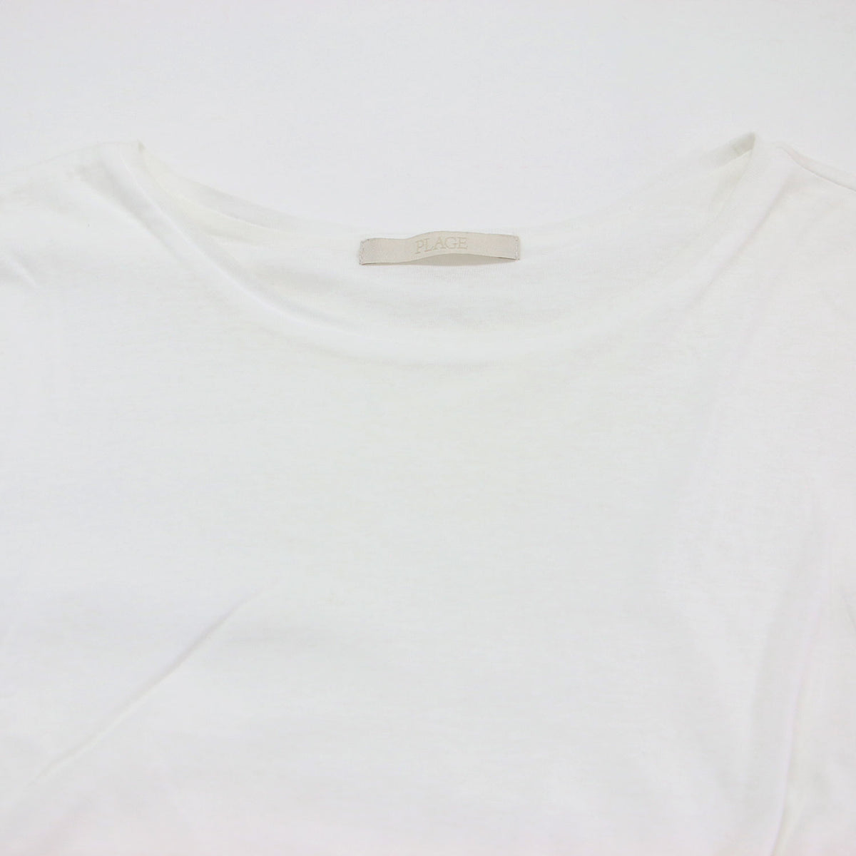 25秋冬 balloon cotton long Tシャツ / カットソー ショート丈 長袖 クルーネック コットン