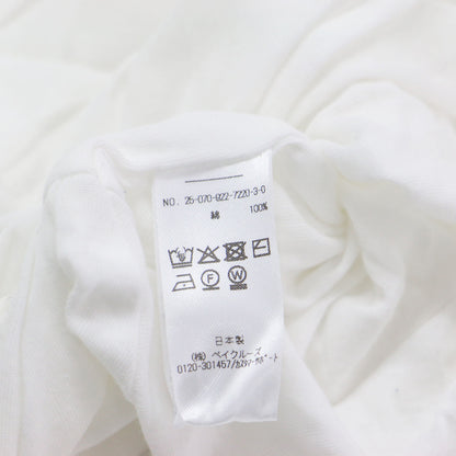 25秋冬 balloon cotton long Tシャツ / カットソー ショート丈 長袖 クルーネック コットン