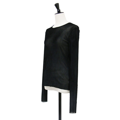 24秋冬 フロッキー メッシュ 長袖 Tシャツ / Flocky Mesh ロンT カットソー クルーネック シアー