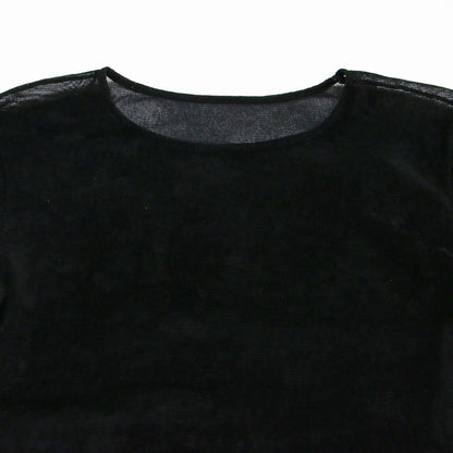 24秋冬 フロッキー メッシュ 長袖 Tシャツ / Flocky Mesh ロンT カットソー クルーネック シアー