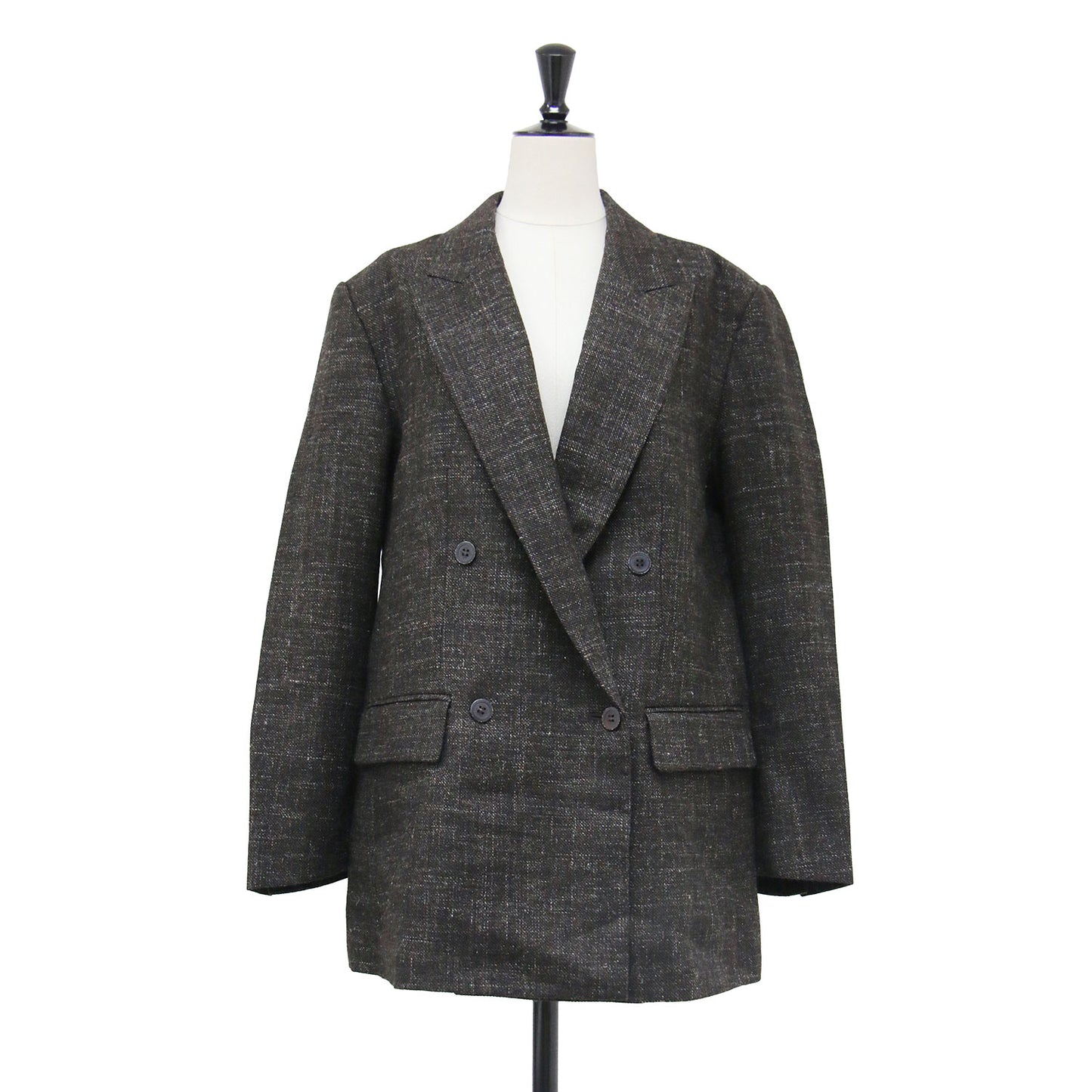 25秋冬 BALLI TWEED ジャケット / テーラードジャケット ダブルブレスト ツイード ウール