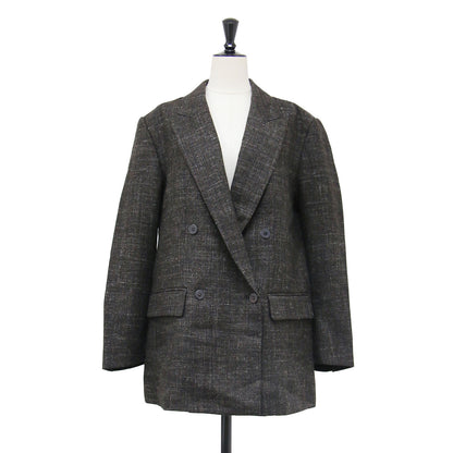 25秋冬 BALLI TWEED ジャケット / テーラードジャケット ダブルブレスト ツイード ウール