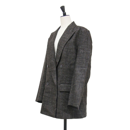 25秋冬 BALLI TWEED ジャケット / テーラードジャケット ダブルブレスト ツイード ウール