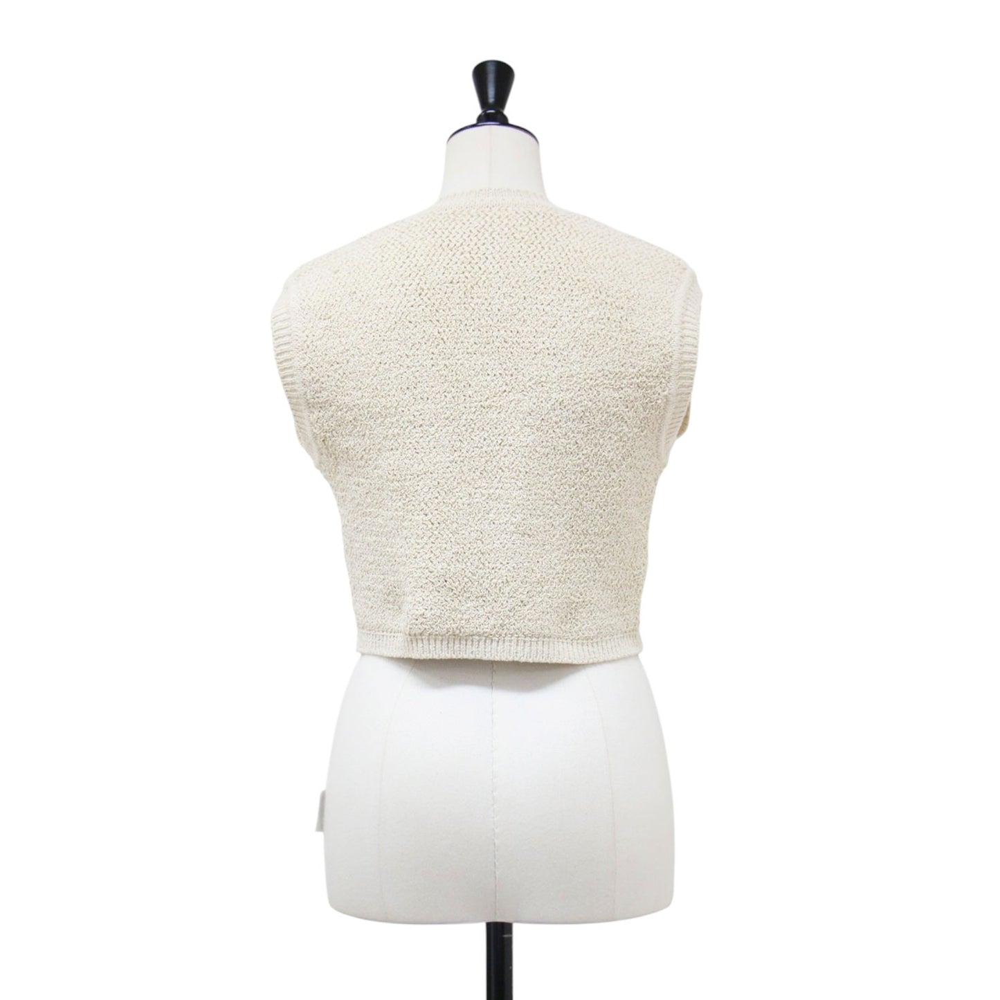 26春夏 シルク ニット ベスト / SILK PEARL KNIT プルーオーバー ショート丈 Vネック コンパクト