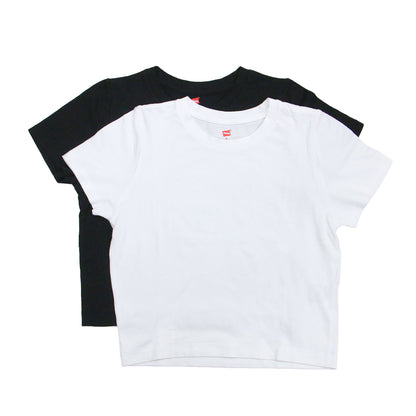 × BIOTOP 別注 24春夏 クルーネック クロップド Tシャツ 2枚セット / EX CROPPED T BLM34650 / カットソー ショート丈 半袖