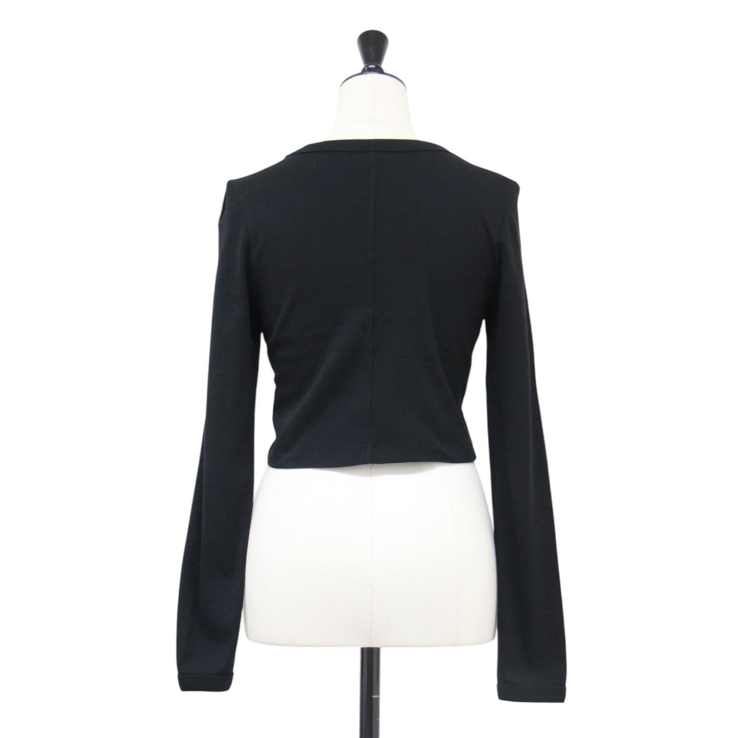 24秋冬 クロップド 長袖 Tシャツ / MAX CROP トップス カットソー ショート丈 ロングスリーブ クルーネック コットン