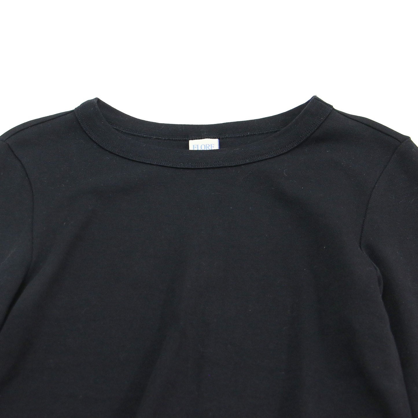 24秋冬 クロップド 長袖 Tシャツ / MAX CROP トップス カットソー ショート丈 ロングスリーブ クルーネック コットン