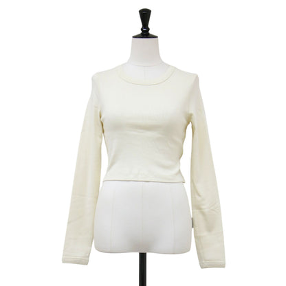 24秋冬 クロップド 長袖 Tシャツ / MAX CROP トップス カットソー ショート丈 ロングスリーブ クルーネック コットン