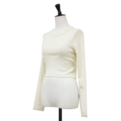 24秋冬 クロップド 長袖 Tシャツ / MAX CROP トップス カットソー ショート丈 ロングスリーブ クルーネック コットン