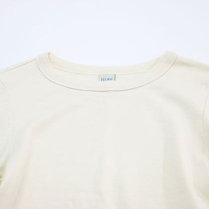 24秋冬 クロップド 長袖 Tシャツ / MAX CROP トップス カットソー ショート丈 ロングスリーブ クルーネック コットン