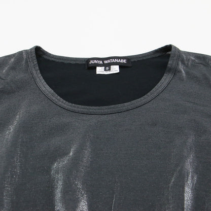 24春夏 オープンショルダー Tシャツ JM-T028 / カットソー 長袖 ノースリーブ ラウンドネック 2WAY メタリック コットン
