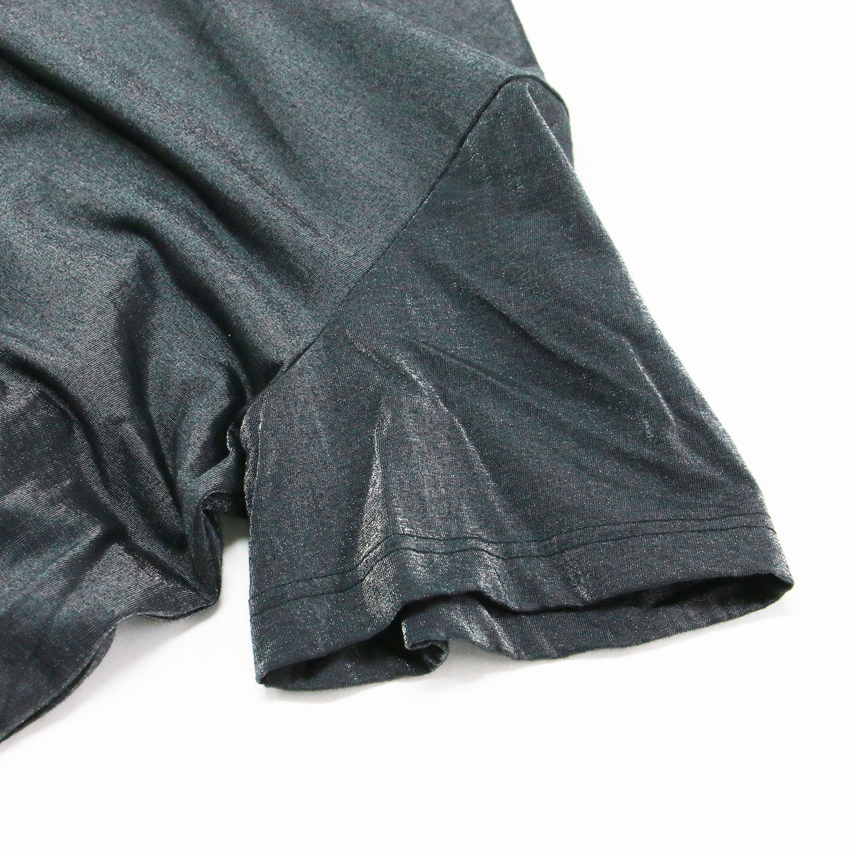 24春夏 オープンショルダー Tシャツ JM-T028 / カットソー 長袖 ノースリーブ ラウンドネック 2WAY メタリック コットン