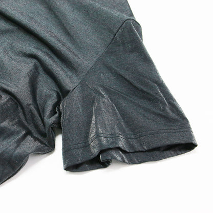 24春夏 オープンショルダー Tシャツ JM-T028 / カットソー 長袖 ノースリーブ ラウンドネック 2WAY メタリック コットン