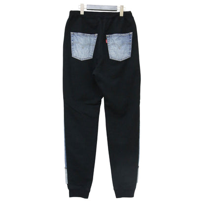 × Levi's スウェット デニム ドッキング パンツ JJ-P106 / ジョガーパンツ ウエストゴム 切替 コットン