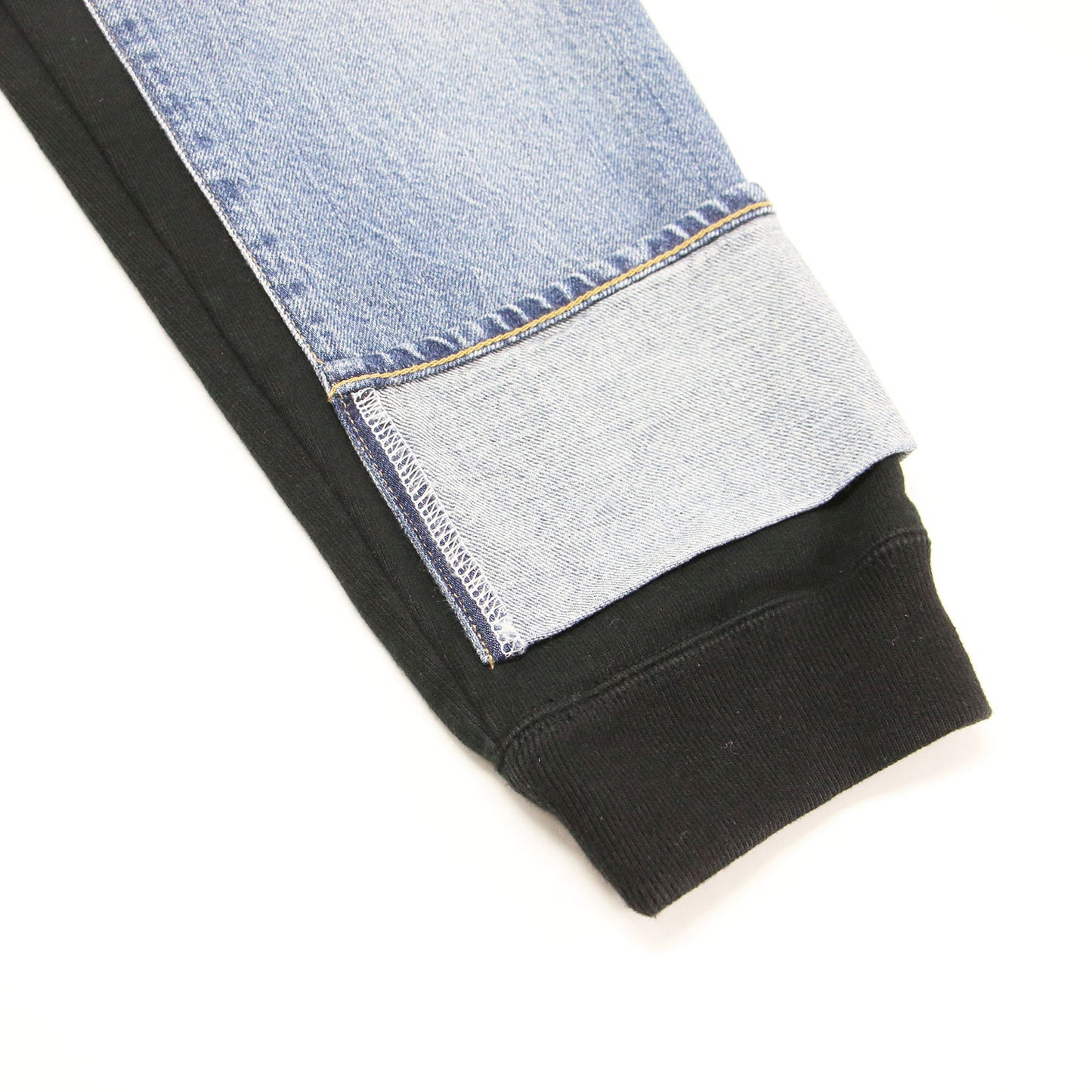 × Levi's スウェット デニム ドッキング パンツ JJ-P106 / ジョガーパンツ ウエストゴム 切替 コットン