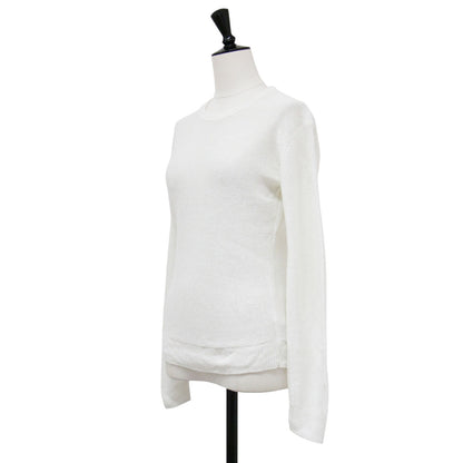 リネン混 エルボーパッチ付き クルーネック ニット / ELBOW PATCH PO/NEO SAG HARBOR プルオーバー 長袖