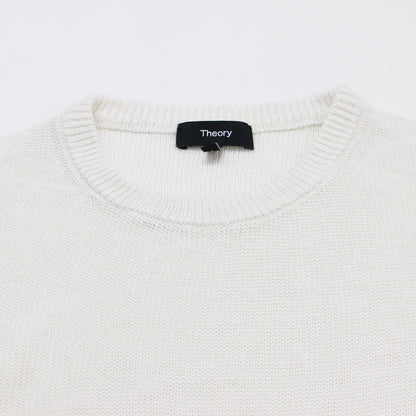 リネン混 エルボーパッチ付き クルーネック ニット / ELBOW PATCH PO/NEO SAG HARBOR プルオーバー 長袖