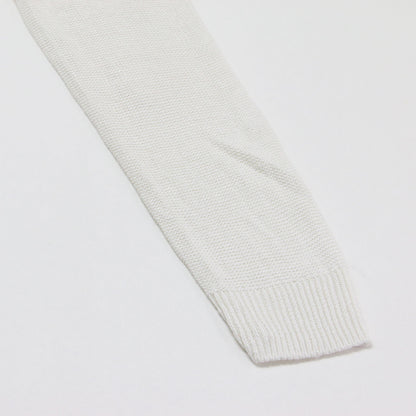 リネン混 エルボーパッチ付き クルーネック ニット / ELBOW PATCH PO/NEO SAG HARBOR プルオーバー 長袖