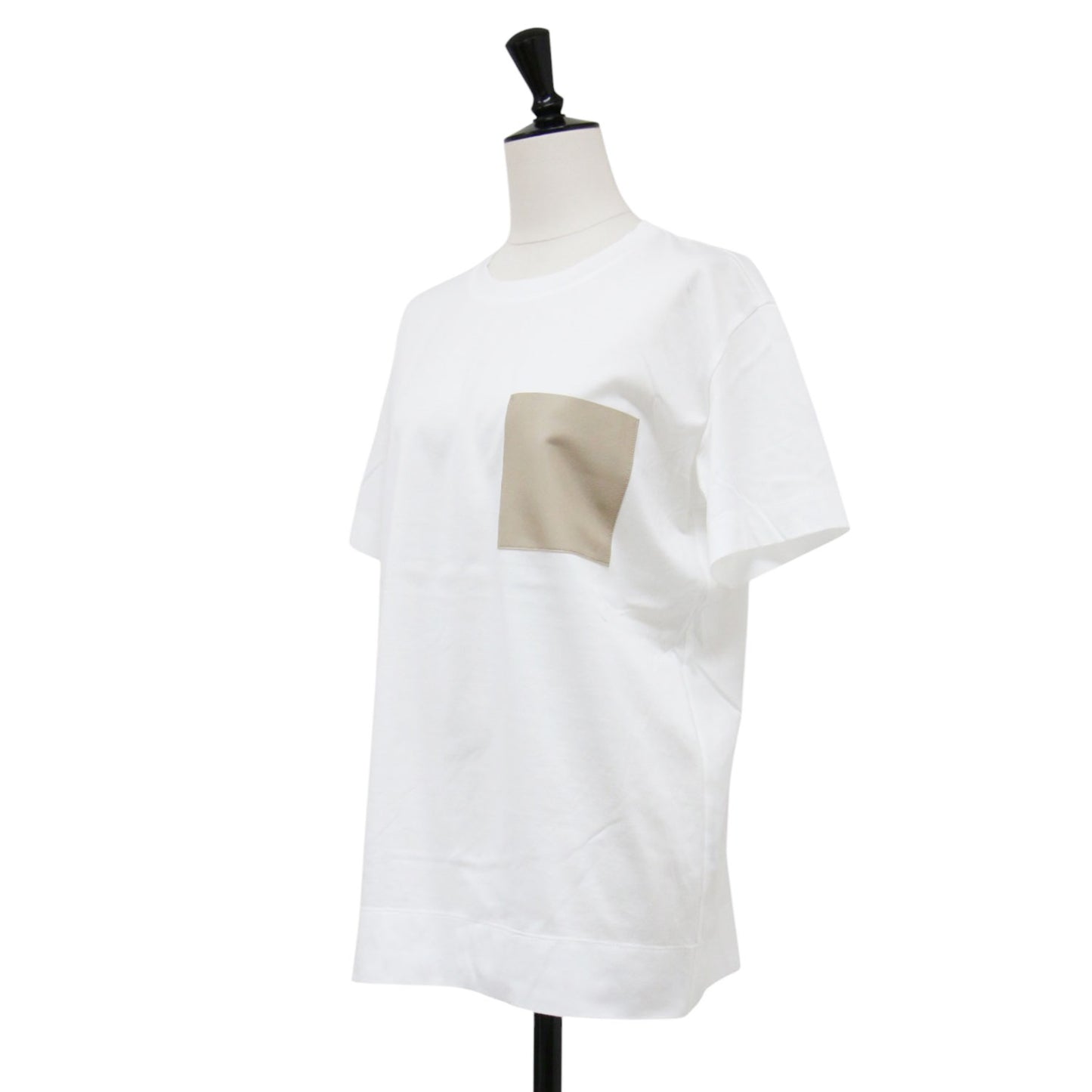25春夏 TORENIA レザーポケット コットン クルーネック Tシャツ / カットソー プルオーバー 半袖