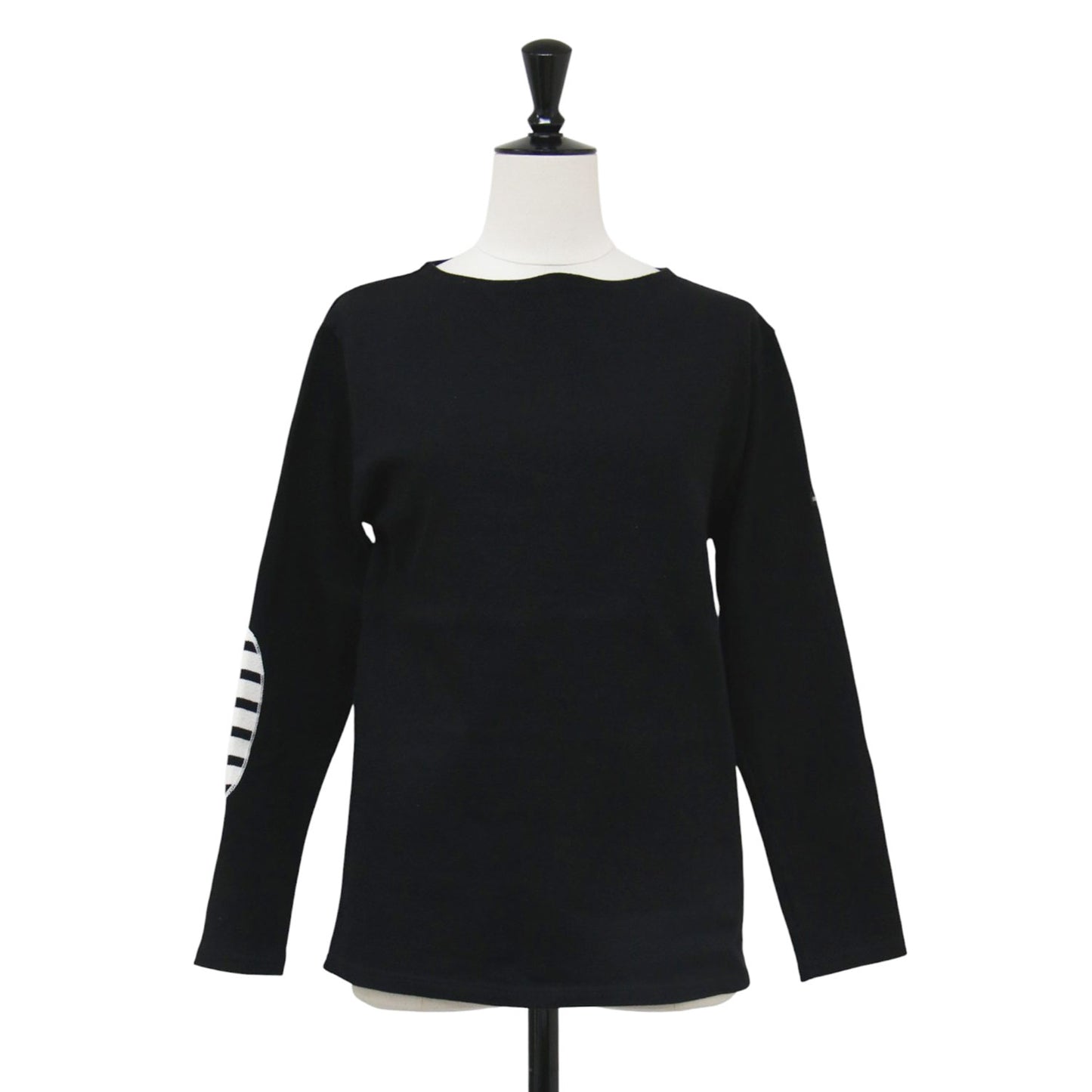 ウェッソン エルボーパッチ バスクシャツ / OUESSANT ELBOW PATCH Tシャツ カットソー ボートネック 長袖 コットン