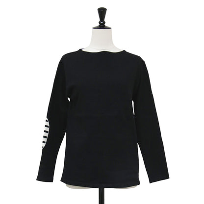 ウェッソン エルボーパッチ バスクシャツ / OUESSANT ELBOW PATCH Tシャツ カットソー ボートネック 長袖 コットン