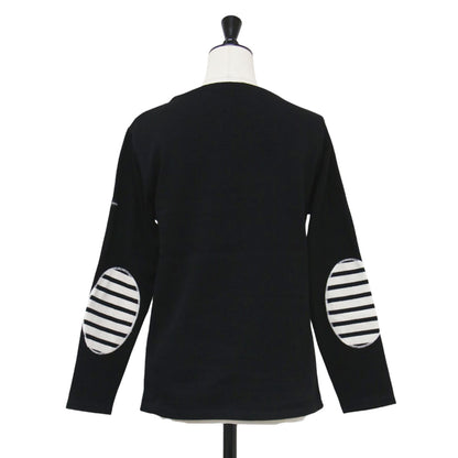 ウェッソン エルボーパッチ バスクシャツ / OUESSANT ELBOW PATCH Tシャツ カットソー ボートネック 長袖 コットン