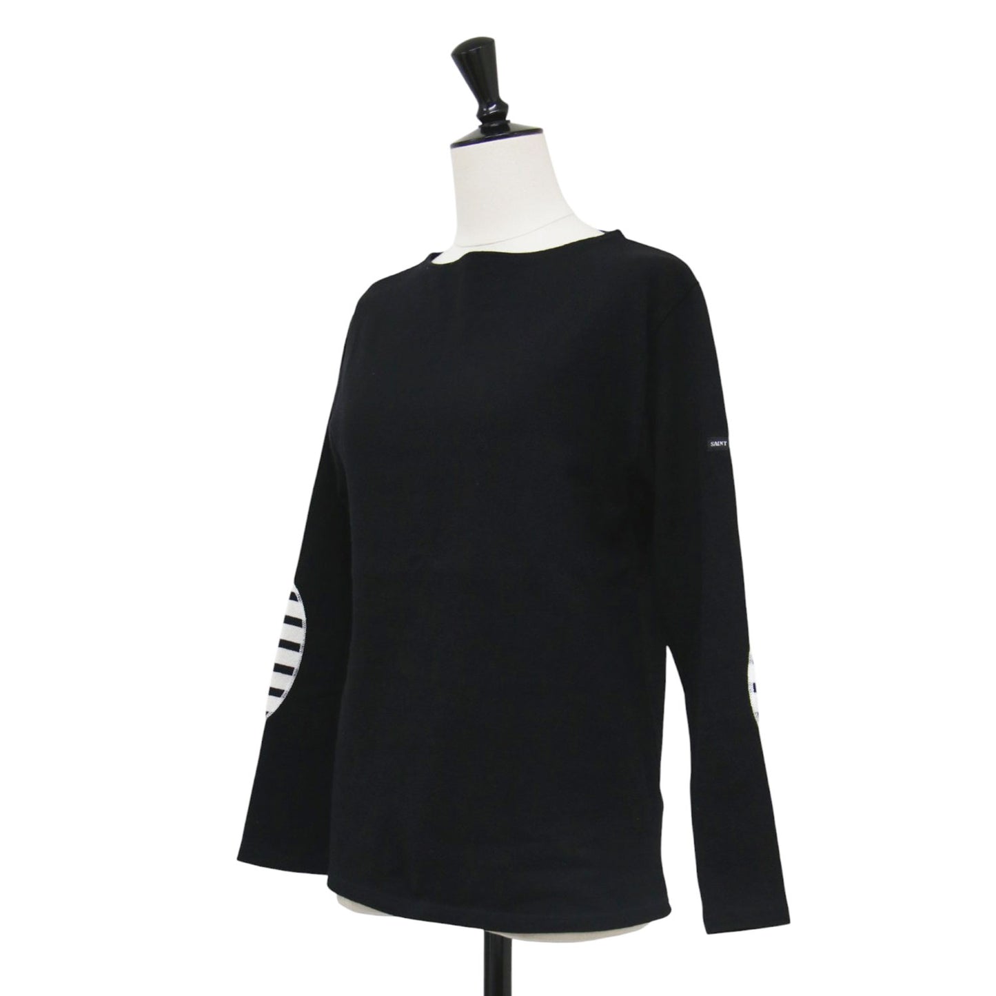 ウェッソン エルボーパッチ バスクシャツ / OUESSANT ELBOW PATCH Tシャツ カットソー ボートネック 長袖 コットン