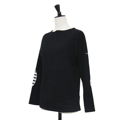 ウェッソン エルボーパッチ バスクシャツ / OUESSANT ELBOW PATCH Tシャツ カットソー ボートネック 長袖 コットン