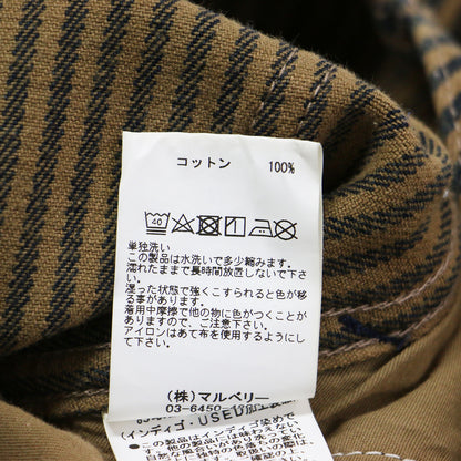 × Spick&Span 別注 22春夏 フロントオープン オーバーオール / オールインワン サロペット パンツ ヒッコリー ストライプ