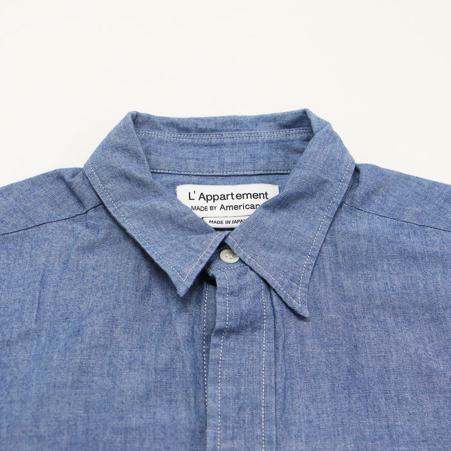 × L'Appartement 別注 24春夏 シャンブレー シャツ / CHAMBRAY SHIRT 長袖 レギュラーカラー コットン